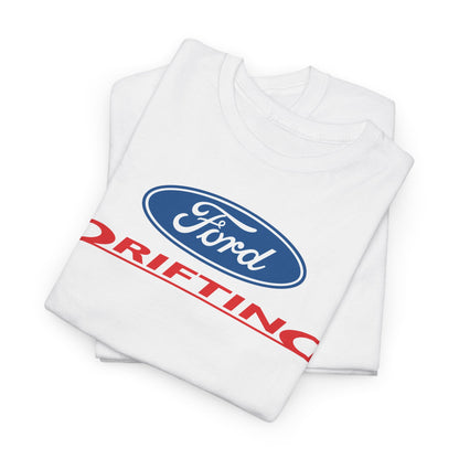 Ford Motor Company Drifting White Heavy Cotton Unisex T-Shirt