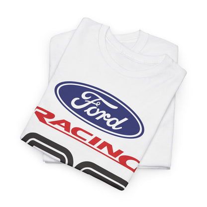 Ford Motor Company Racing RS White Heavy Cotton Unisex T-Shirt