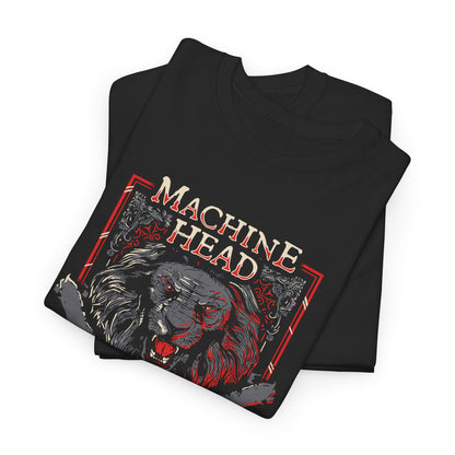 MACHINE HEAD 1990s Metal Music Band Black Heavy Cotton Unisex T-Shirt