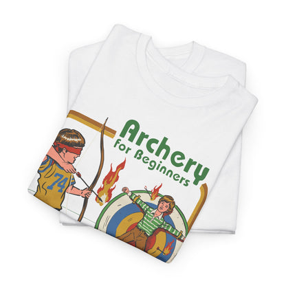Archery for Beginners Funny Retro Heavy Cotton Unisex T-Shirt