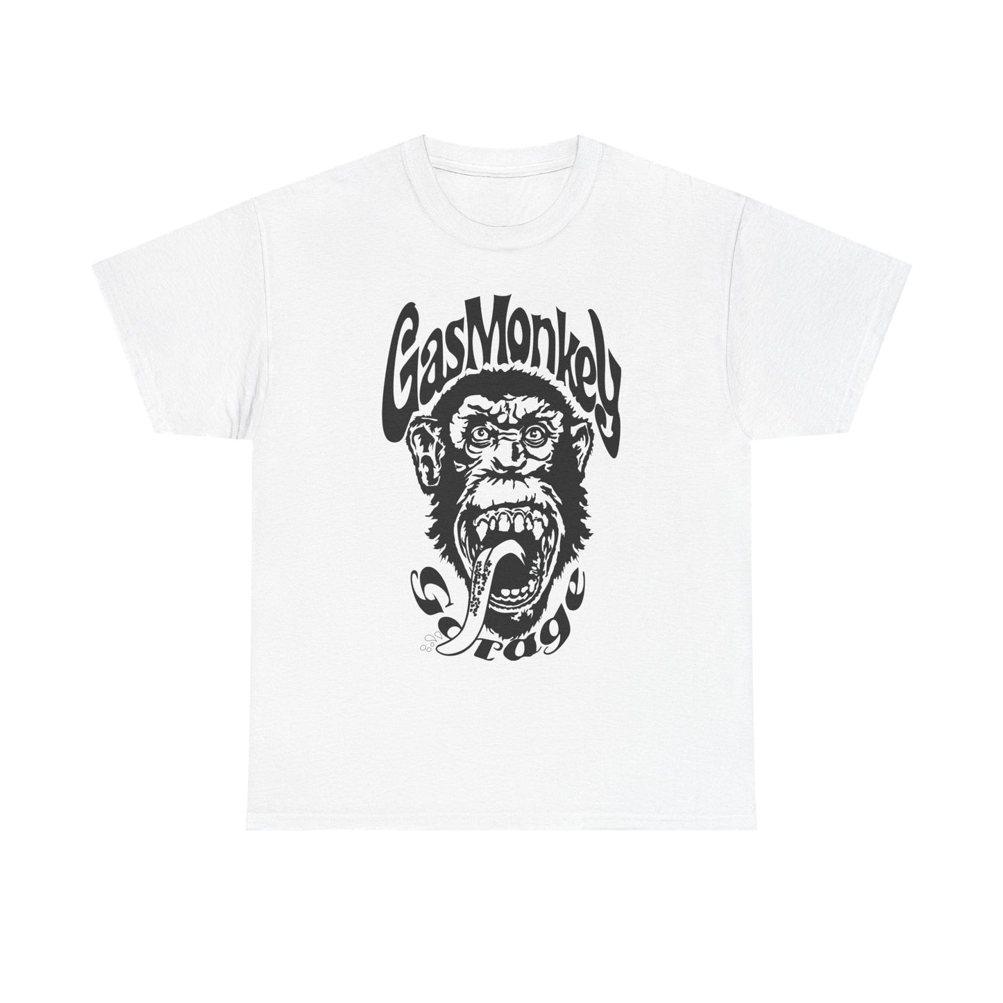 Gas Monkey Garage White Heavy Cotton Unisex T-Shirt
