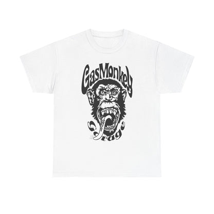 Gas Monkey Garage White Heavy Cotton Unisex T-Shirt