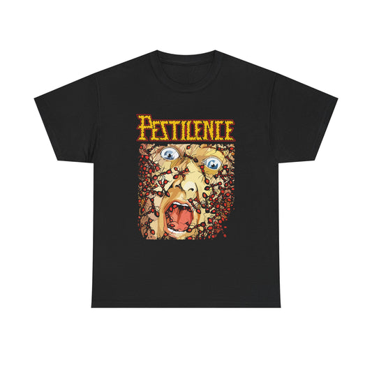 PESTILENCE 1980s Death Metal Music Band Black Heavy Cotton Unisex T-Shirt
