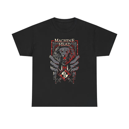 MACHINE HEAD 1990s Metal Music Band Black Heavy Cotton Unisex T-Shirt