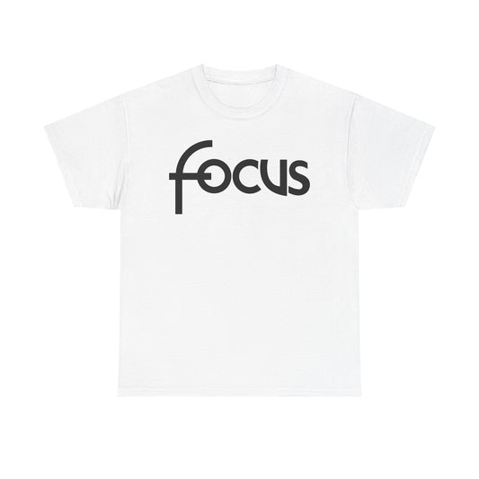 Ford Motor Company Focus White Heavy Cotton Unisex T-Shirt