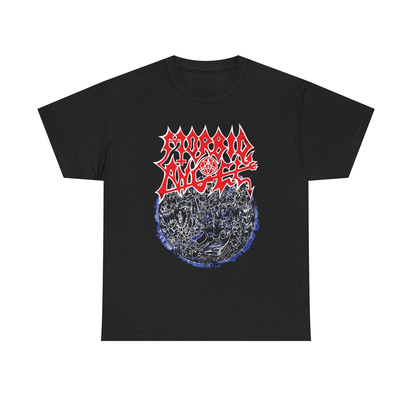 MORBID ANGEL 1980s Metal Music Band Black Heavy Cotton Unisex T-Shirt