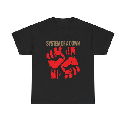 SYSTEM OF A DOWN 1990s Metal Music Band Black Heavy Cotton Unisex T-Shirt