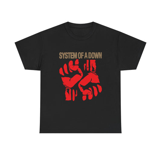 SYSTEM OF A DOWN 1990s Metal Music Band Black Heavy Cotton Unisex T-Shirt