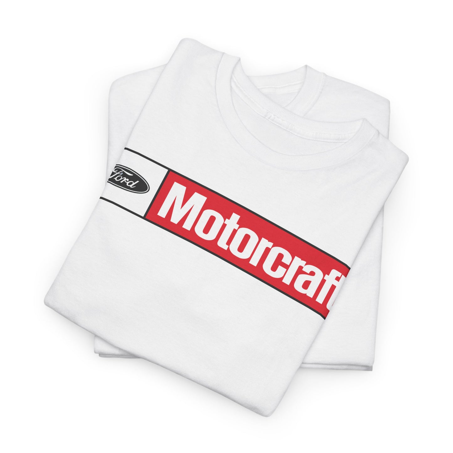 Ford Motor Company Motorcraft White Heavy Cotton Unisex T-Shirt