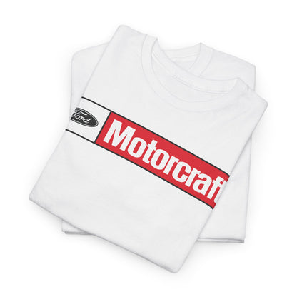 Ford Motor Company Motorcraft White Heavy Cotton Unisex T-Shirt