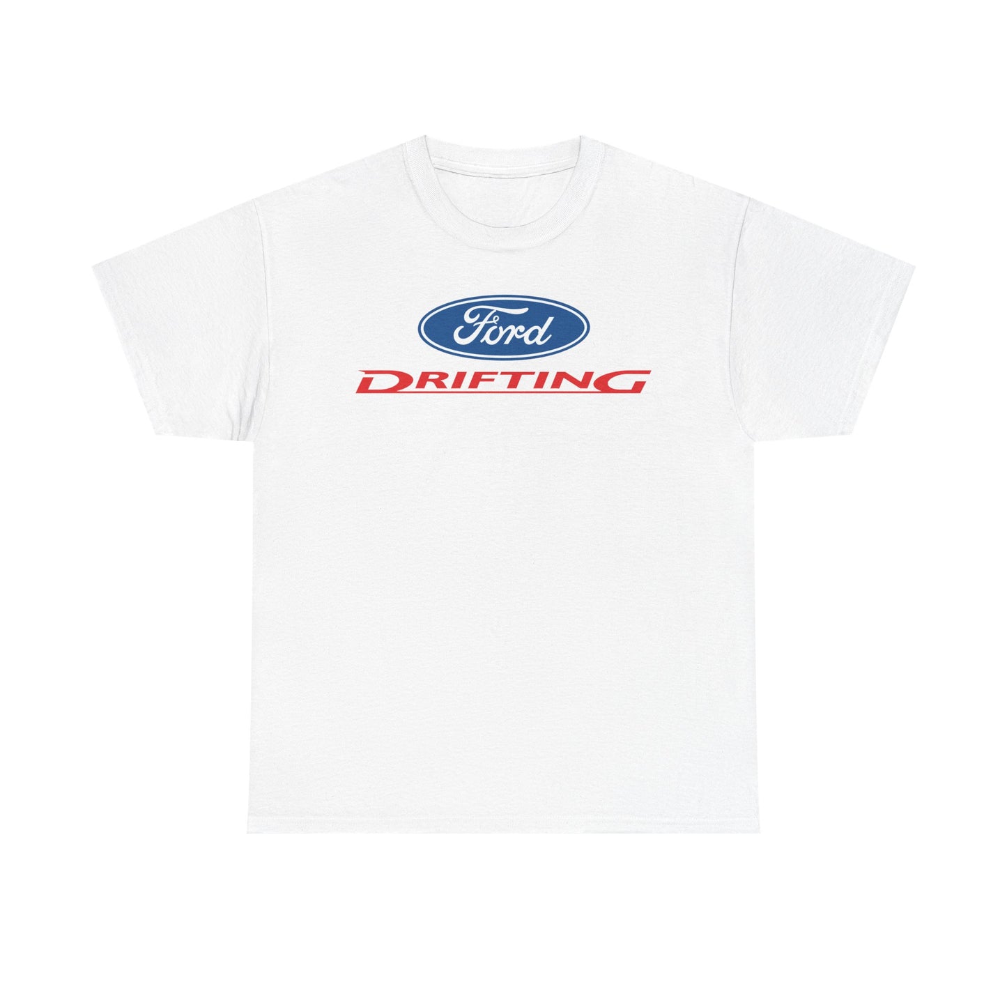 Ford Motor Company Drifting White Heavy Cotton Unisex T-Shirt