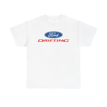 Ford Motor Company Drifting White Heavy Cotton Unisex T-Shirt