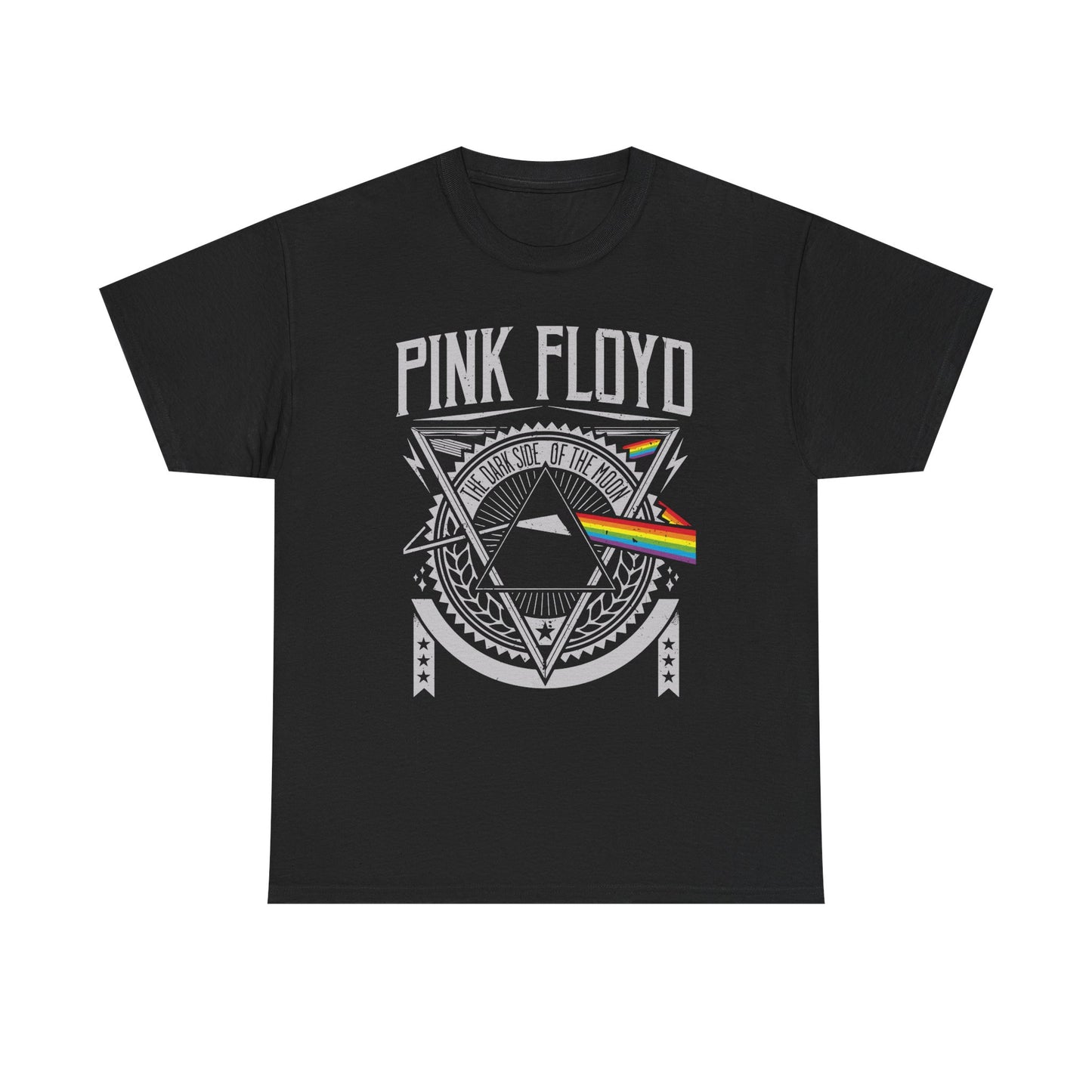 PINK FLOYD 1960s Rock Music Band Black Heavy Cotton Unisex T-Shirt