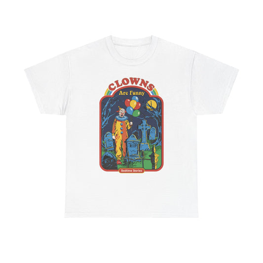 Clowns Are Funny Retro Horror Heavy Cotton Unisex T-Shirt